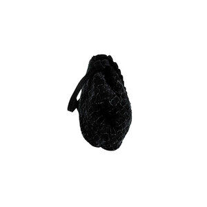 Bottega Veneta black shoulder suede bag
